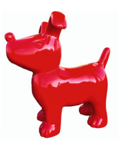 Hund Rot lebensgroß