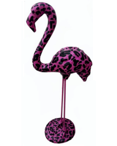 Flamingo schwarz Trash lebensgroß