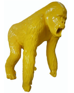 Gorilla gelb lebensgroß