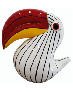 Tucan weiß lebensgroß