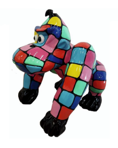 Gorilla Donkey bunt gefleckt medium lebensgroß