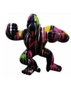 Gorilla aggro schwarz mit buntem Farbverlauf medium verkleinert
