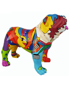 Hund Bulldogge Artdesign lebensgroß