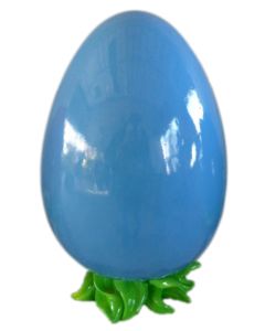 Osterei 52cm in blauer Lackierung vergrößert