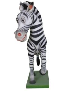 Comic Zebra lebensgroß