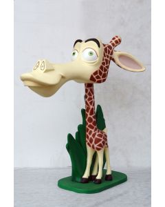 lustige Comic-Giraffe  lebensgroß