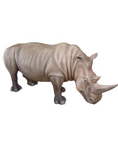 stehendes Nashorn Kopf unten lebensgroß