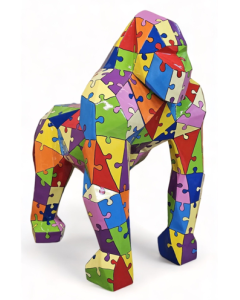 Gorilla Pop Art XXL lebensgroß