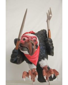 Hungriger Geier lebensgroß