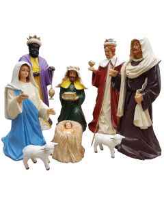 Krippenfiguren als Set Medium verkleinert