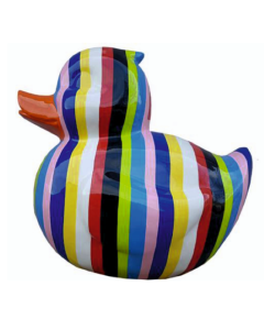 Ente bunt gestreift vergrößert