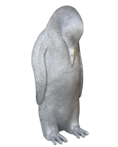 Kaiserpinguin silber lebensgroß