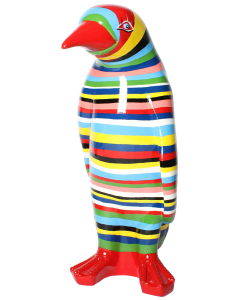 Bunt gestreifter Pinguin vergrößert