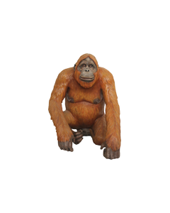 Orang Utan sitzend lebensgroß