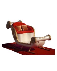 XXL Weihnachtsmannschlitten lebensgroß