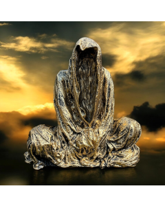 sitzender Geist gold lebensgroß