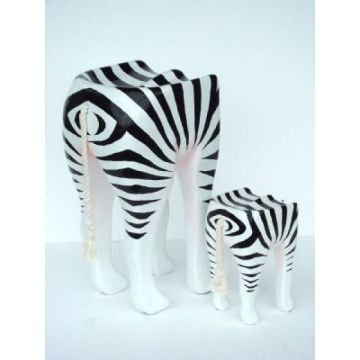Hocker Zebra Klein verkleinert