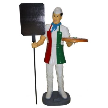 Italienischer Pizzabäcker lebensgroß
