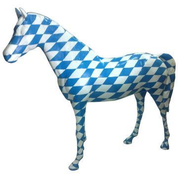 Pferd bayrische Raute lebensgroß