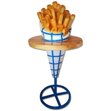 Bartisch Pommes übergroß XXL