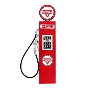 Retro Tankstelle Rot als Wanddeko verkleinert