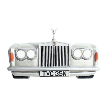 Wanddeko Rolls Royce Silber verkleinert