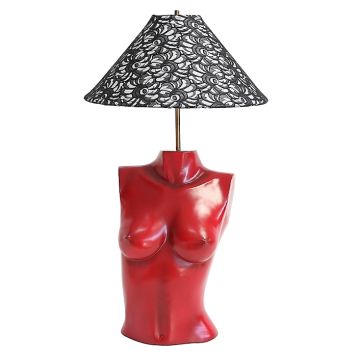 Lampe Oberkörper Männlich rot lebensgroß
