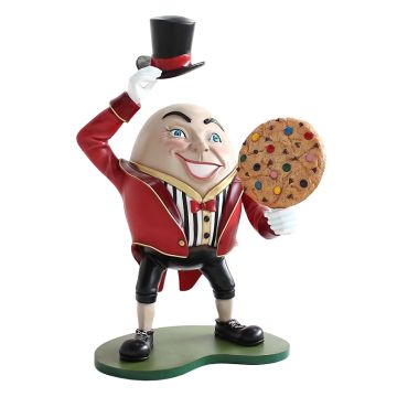 Humpty Dumpty Hut ab mit Keks lebensgroß