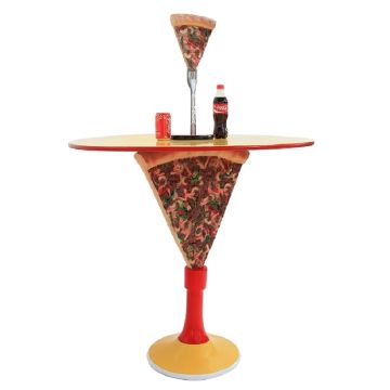 Tisch mit Pizzaständer vergrößert