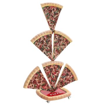 Pizzastücke 6 Zweiseitig vergrößert