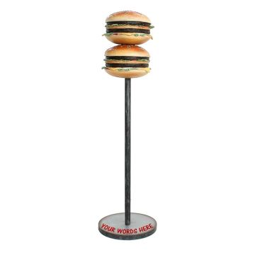 2 Burger auf Ständer vergrößert