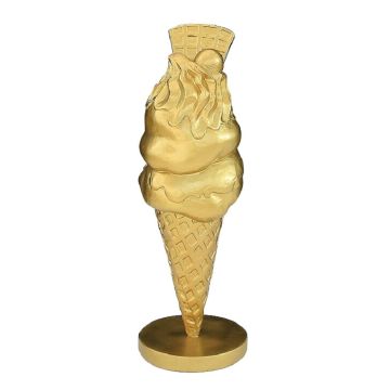 Eis mit Waffel Gold klein vergrößert