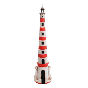 Leuchtturm rot weiß gestreift  verkleinert