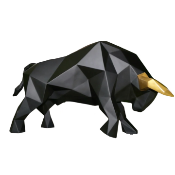 Polygonale Giraffe Blau lebensgroß